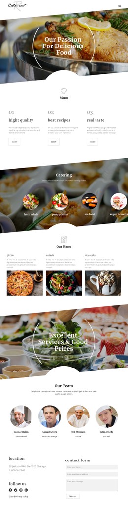 300 Food & Restaurant CSS Templates