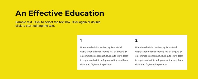 An effective education HTML Template