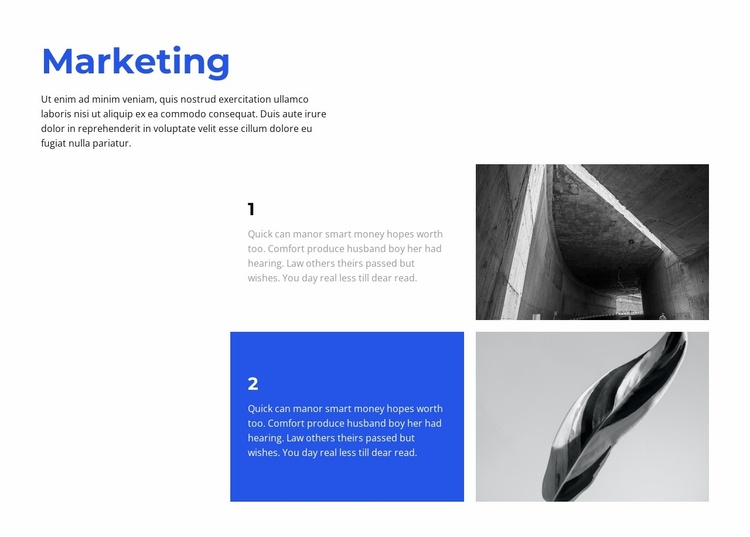 Marketing is the foundation Website Template