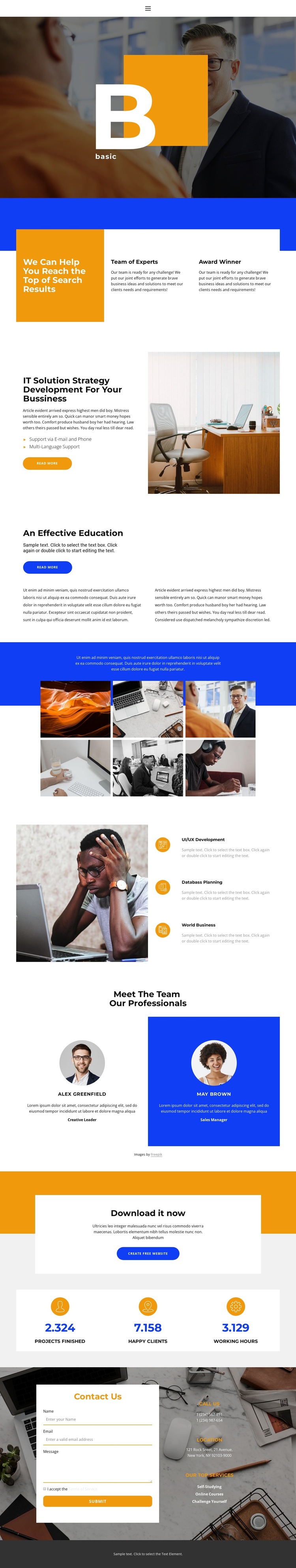 The path of the leader HTML5 Template