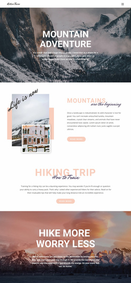 Guided Backpacking Trips Portfolio Responsive Wordpress Theme