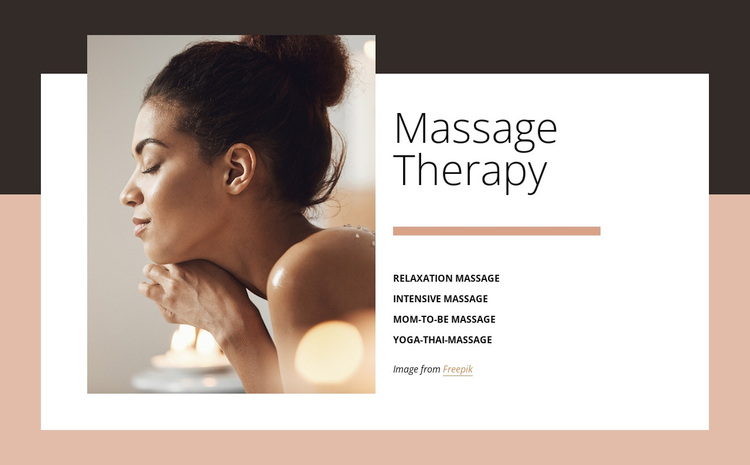Benefits of massage Template