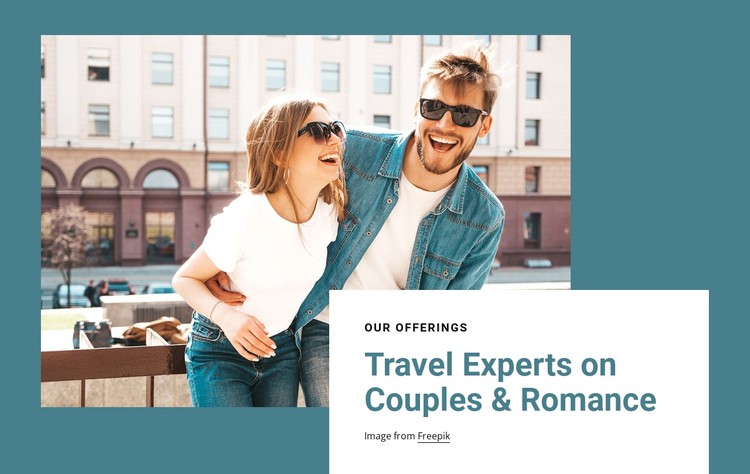 Travel experts on romance CSS Template