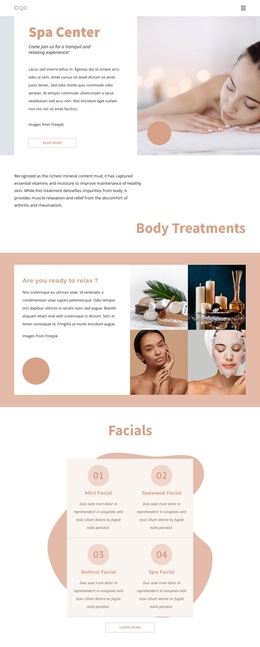 Aromatherapy And Fitness Spa Free Website Builder