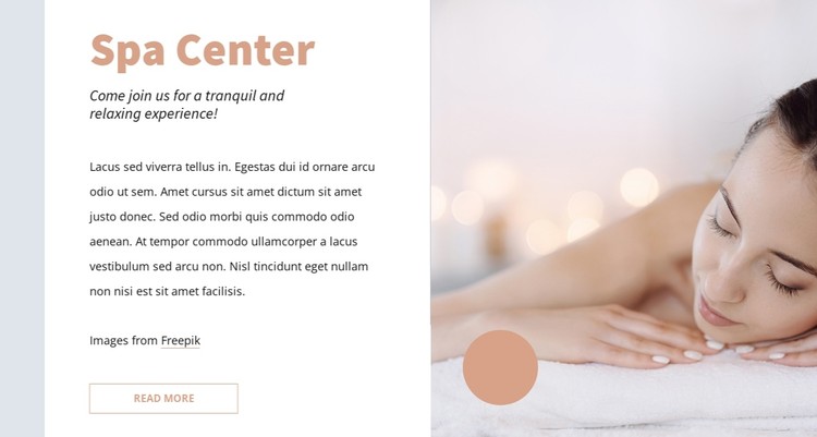 Perfect facial treatments CSS Template