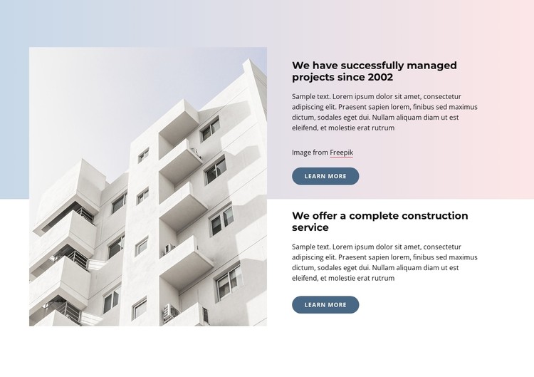 Architecture and creativity CSS Template