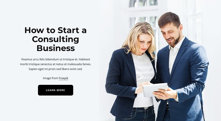 Consulting business HTML Template
