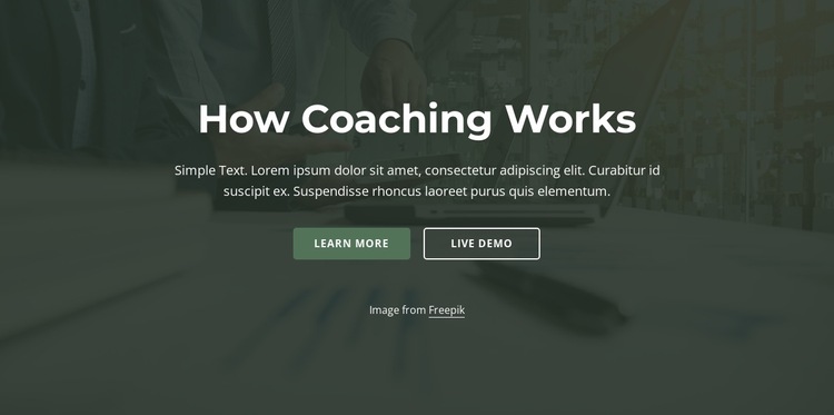 How coaching work HTML5 Template