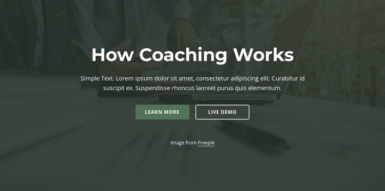 How coaching work Website Builder Software