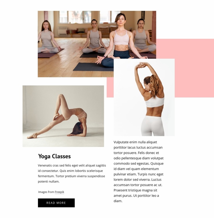 Choose from hundreds of yoga classes Website Design