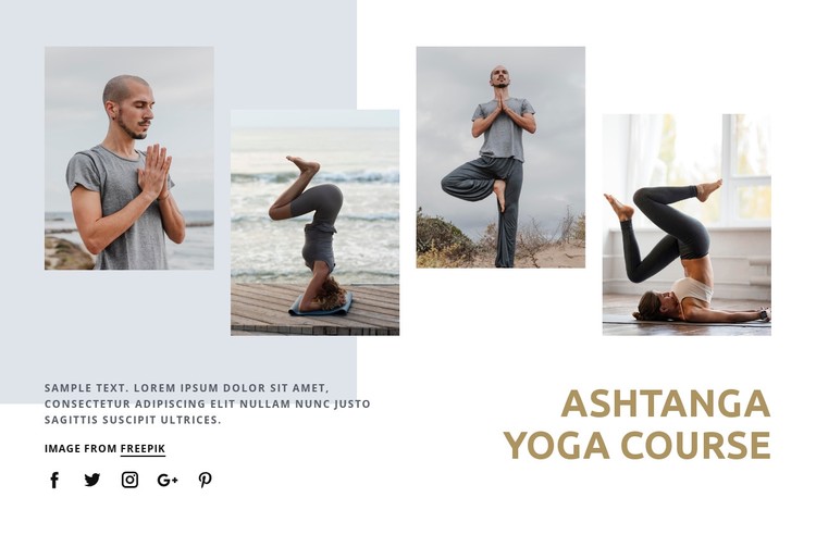 Ashtanga yoga course Static Site Generator