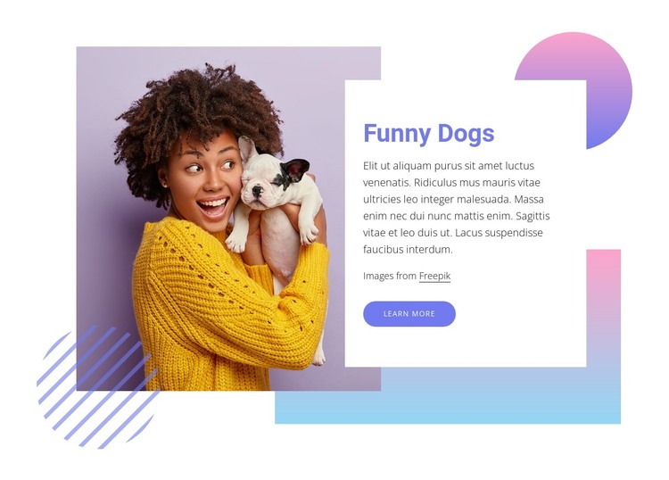 Funny dogs WordPress Theme