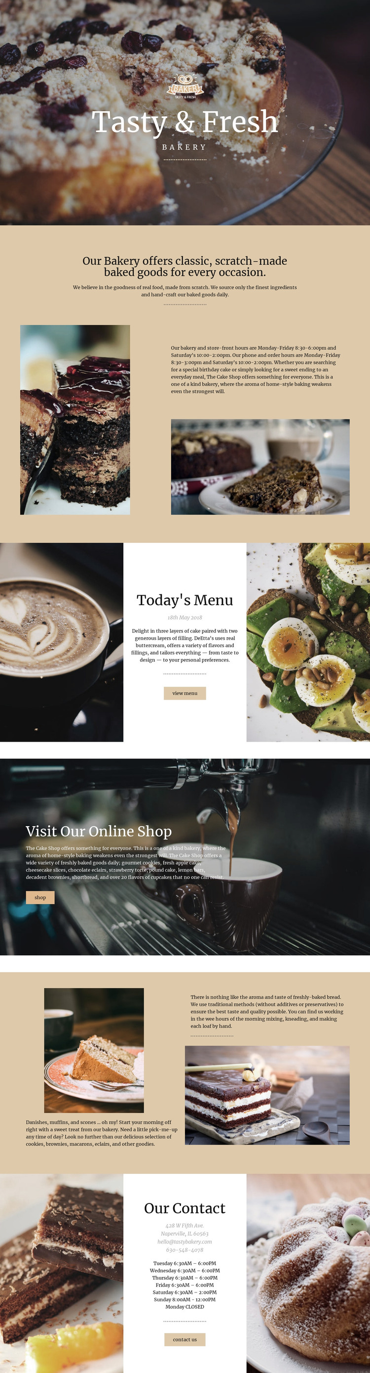 Tasty and fresh food HTML Template
