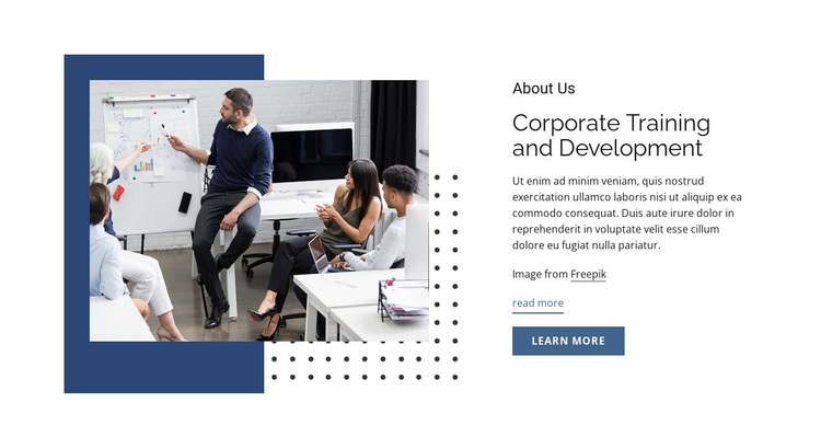 Corporate training and development Template