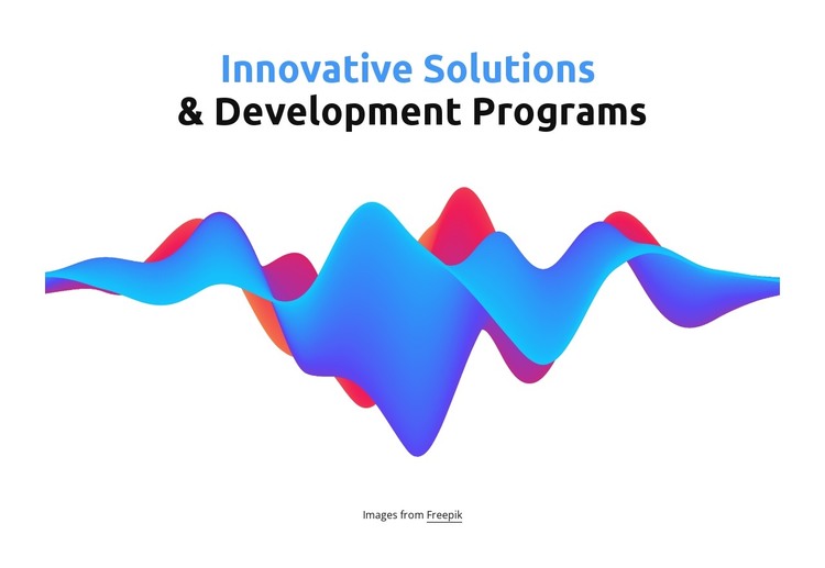Development programs HTML Template
