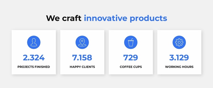 Innovative products Landing Page