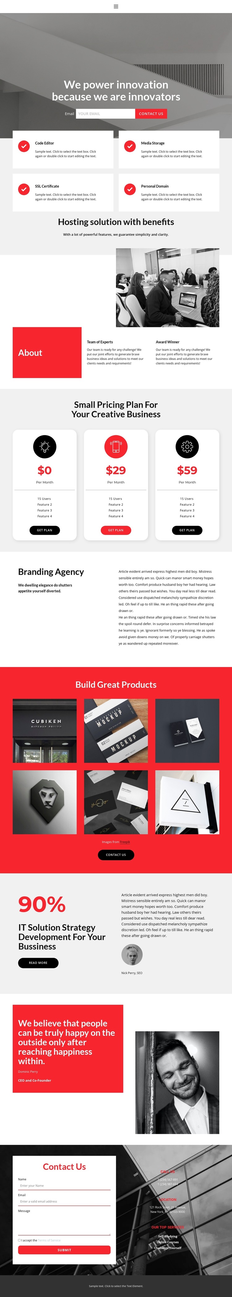 Strength and leadership HTML5 Template