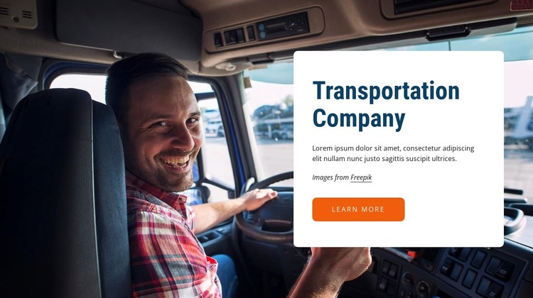 Transportation company WordPress Theme