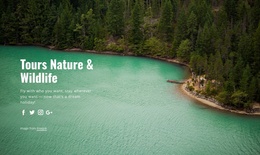 Tours Nature And Widlife Web Page Template
