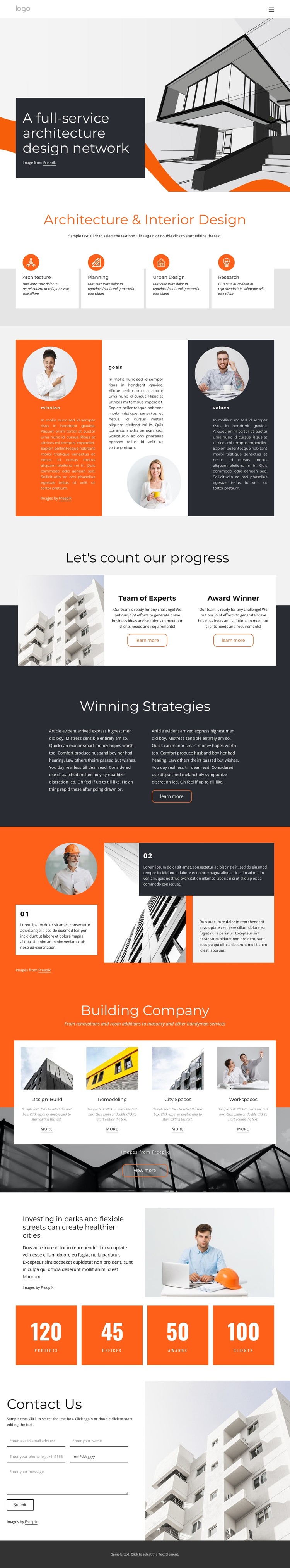 Architecture design firm CSS Template