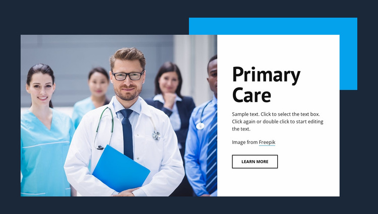 Primary medical care Website Mockup