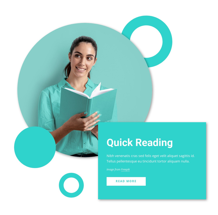Quick reading courses One Page Template