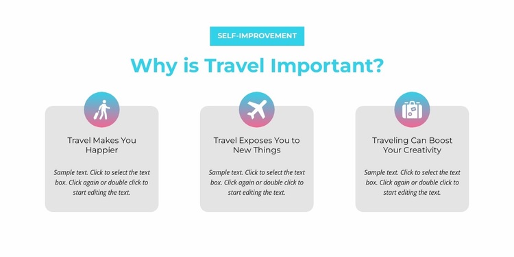 Why is travel important Website Design