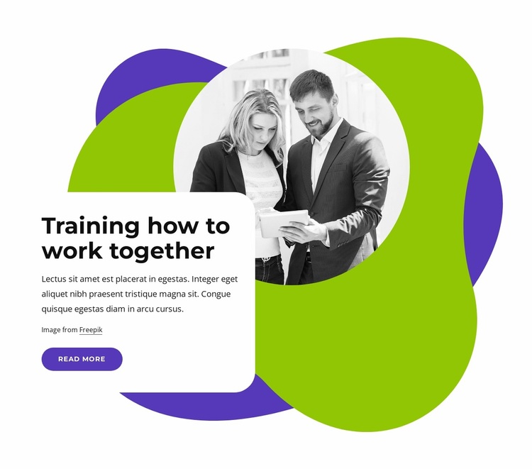 Training how to worl together Website Design