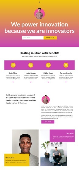 Personal website Html Code Example