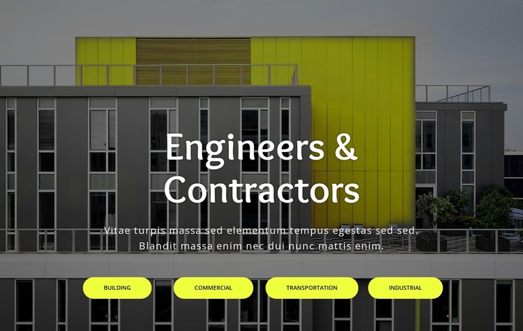Structural engineering HTML Template