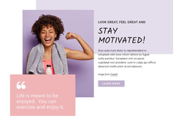 Stay Motivated Free Website Builder