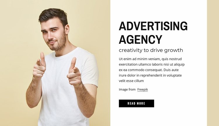 Advertising agency Website Template