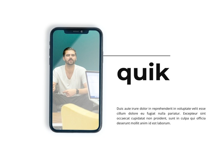 Quik connect HTML Template