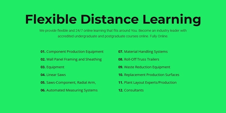 Flexible distance learning Website Builder Software