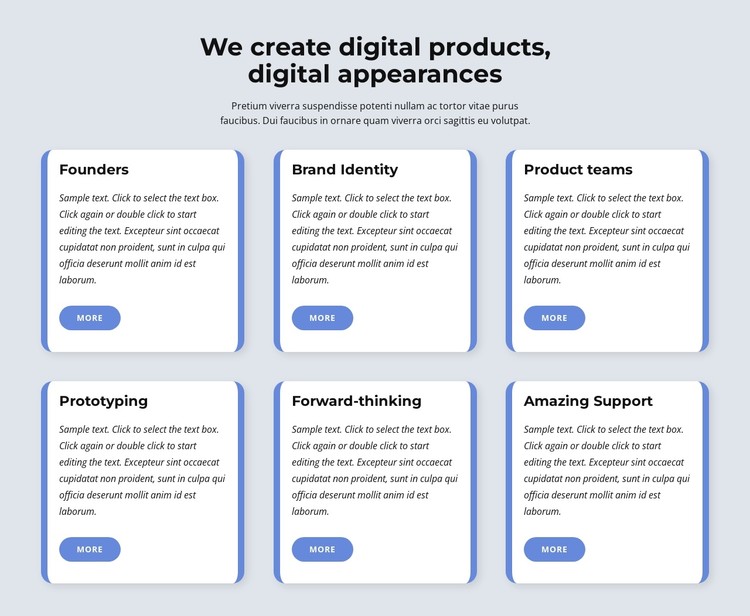 We create digital products CSS Template