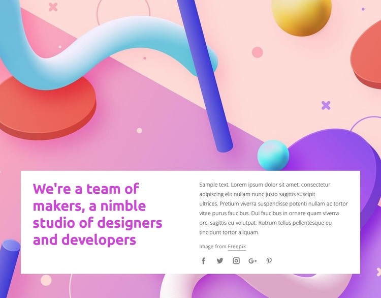 Disigners and developments HTML Template