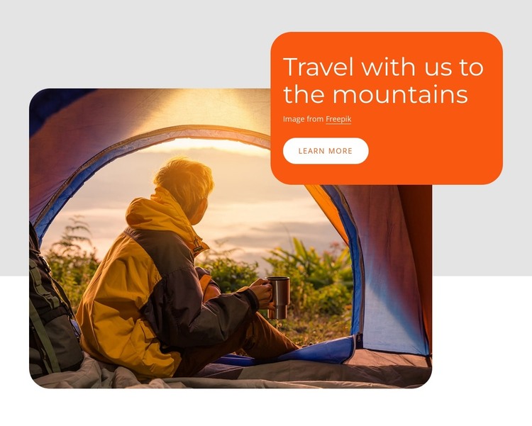 Mountains tour packages HTML Template