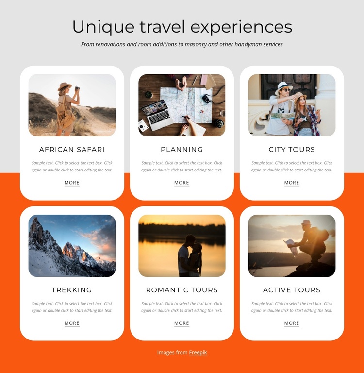 Vacation packages Joomla Template