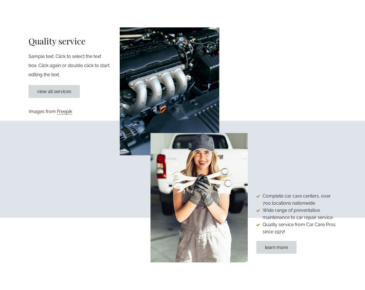 Quality car repair services WordPress Theme