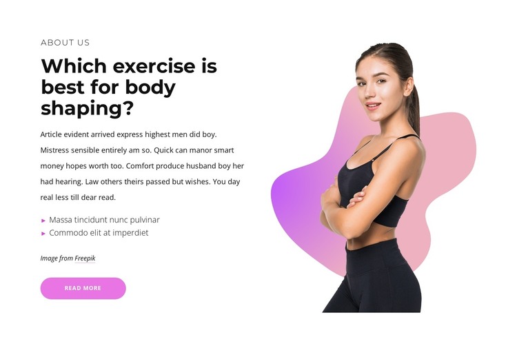 Exercises for everyone HTML Template