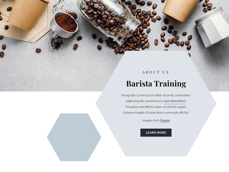 Barista training HTML5 Template