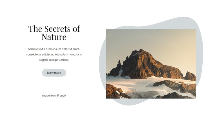 The secrets of nature Joomla Template
