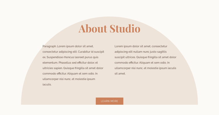 Two columns of text with shape HTML5 Template