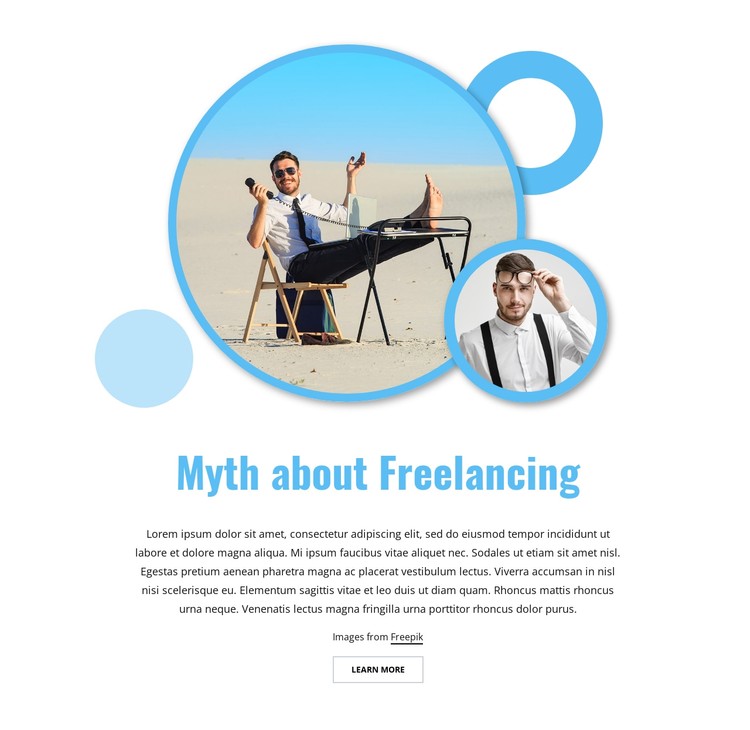 Myth about freelancing CSS Template