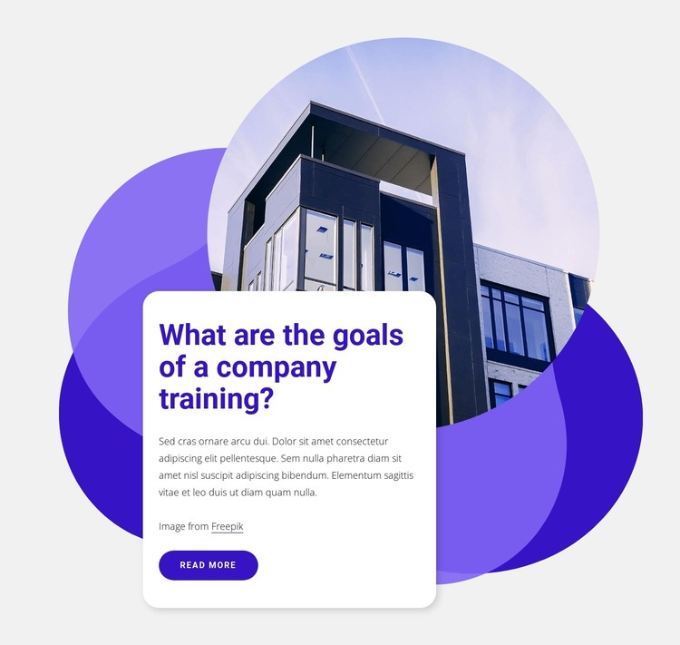 Effective corporate trainings HTML Template