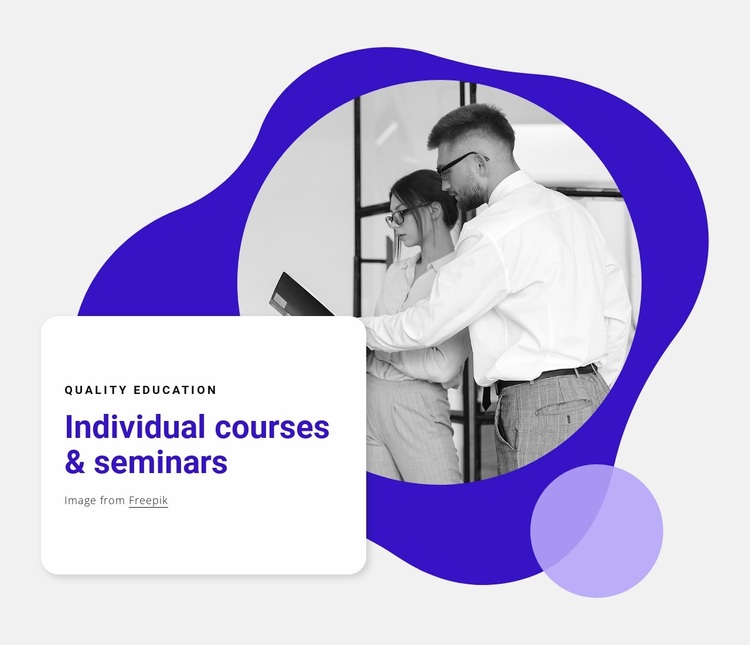 Individual courses Website Design