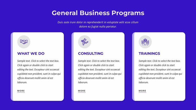 General business programs WordPress Website Builder