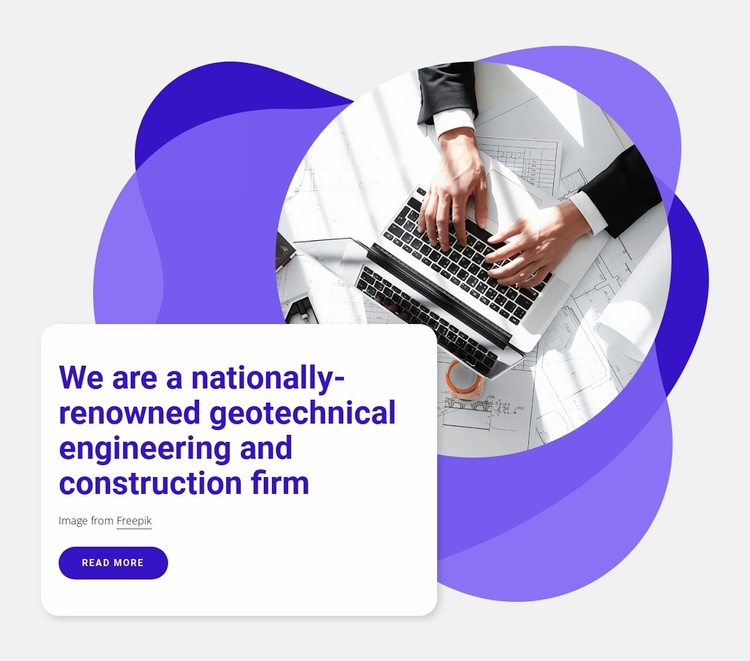 Engineering construction firm Website Template