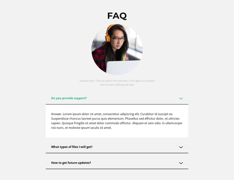 You ask, we answer CSS Template