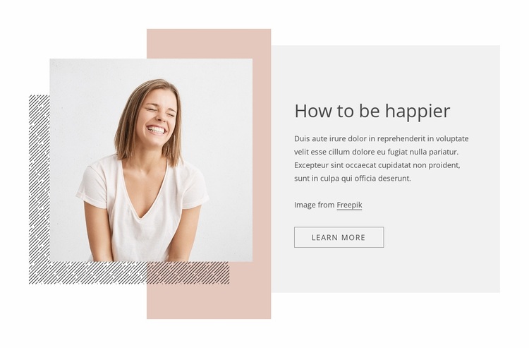 How to be happier Website Design